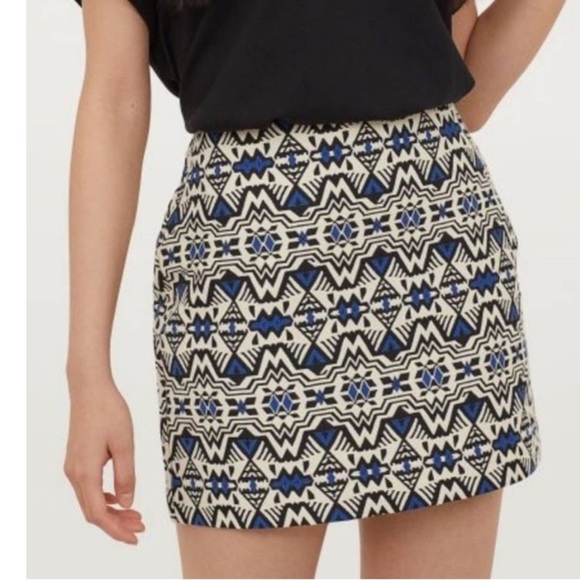 Divided Dresses & Skirts - H&M Divided Cobalt Blue Aztec Print Mini